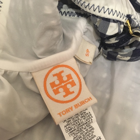 Tory Burch Gingham Costa Ruffle Top! 💥 - Picture 9 of 10